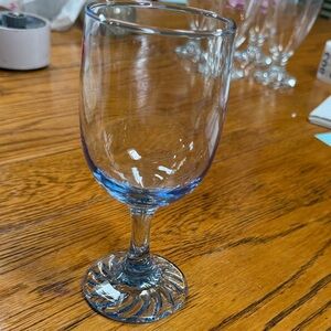 Vintage ’60’s blue stemmed glass.  Promotional item from Duz laundry soap.